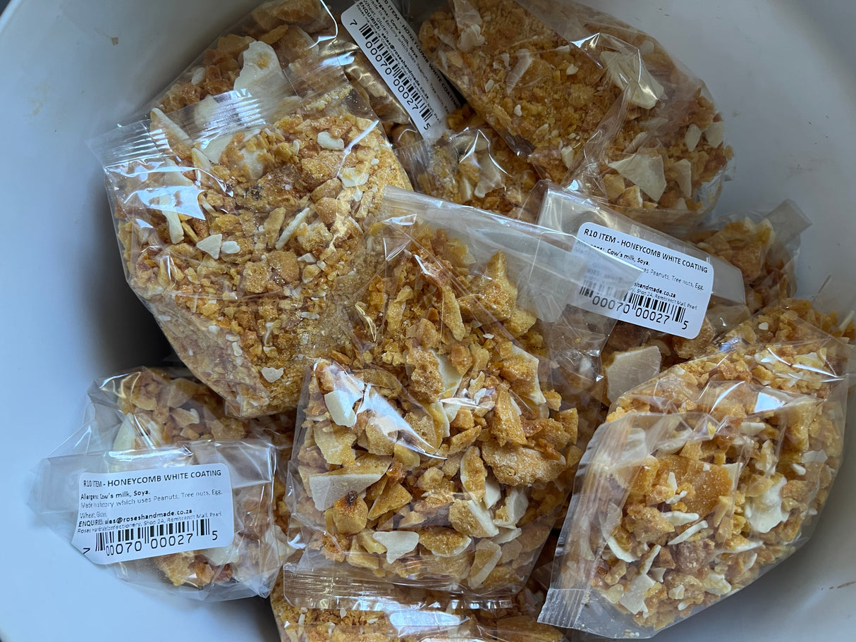 Honeycomb crumbs with white coating - 5 Bags