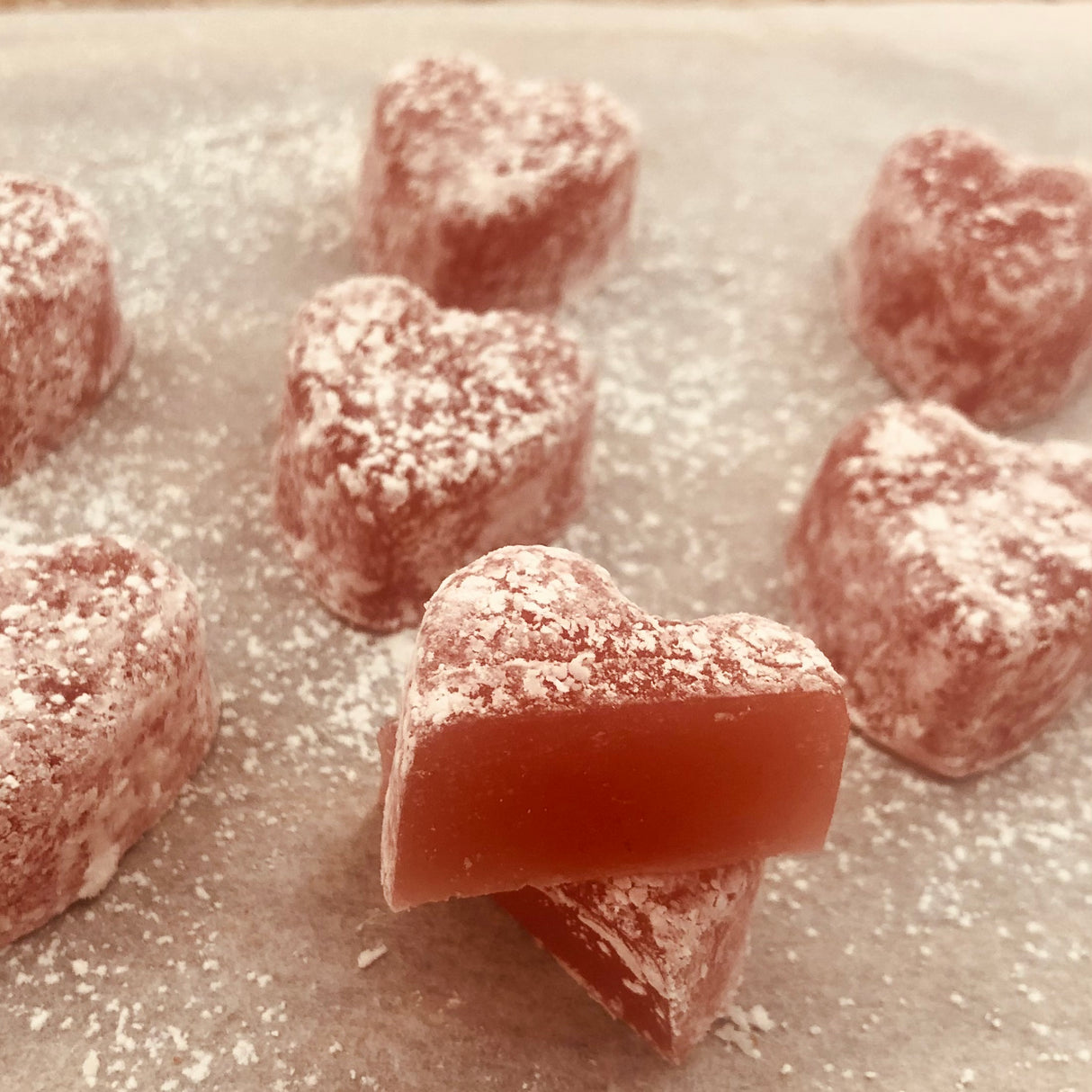 Rose Turkish Delight with Dusting - bag with 6 bites, 105g