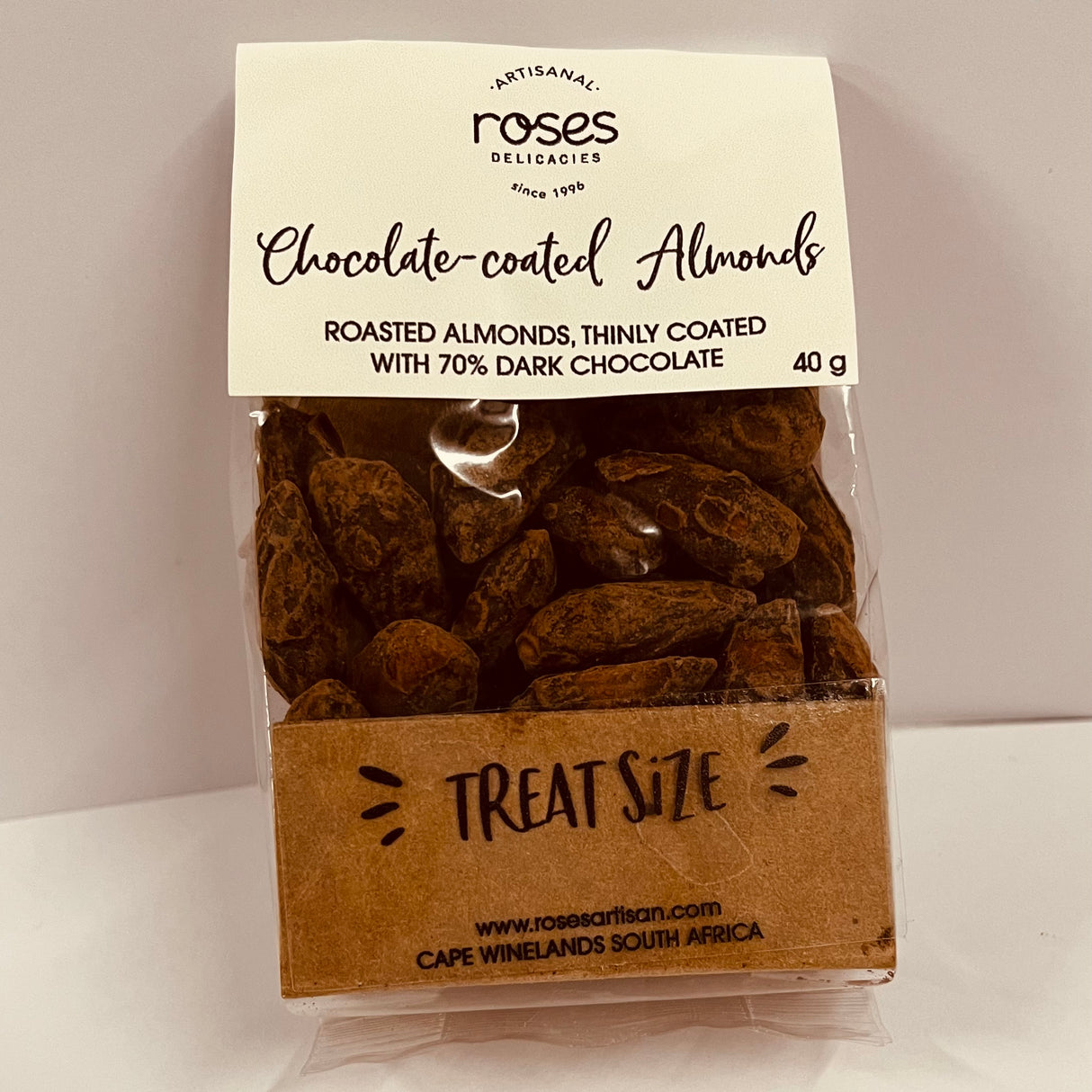 70% Dark Chocolate-coated Almonds 40g Treat Size