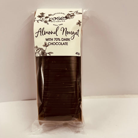 Almond Nougat Mini Bar with 70% Dark Chocolate