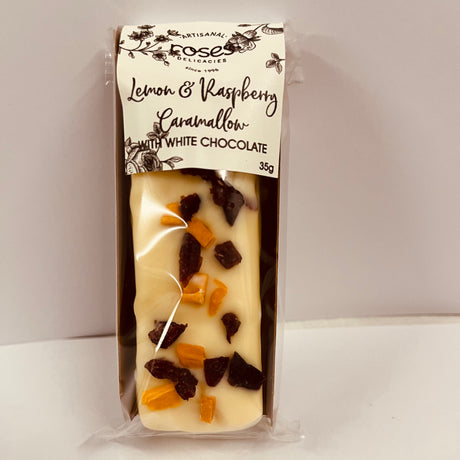 Lemon & Raspberry Caramallow Mini Bar with White Belgian Chocolate