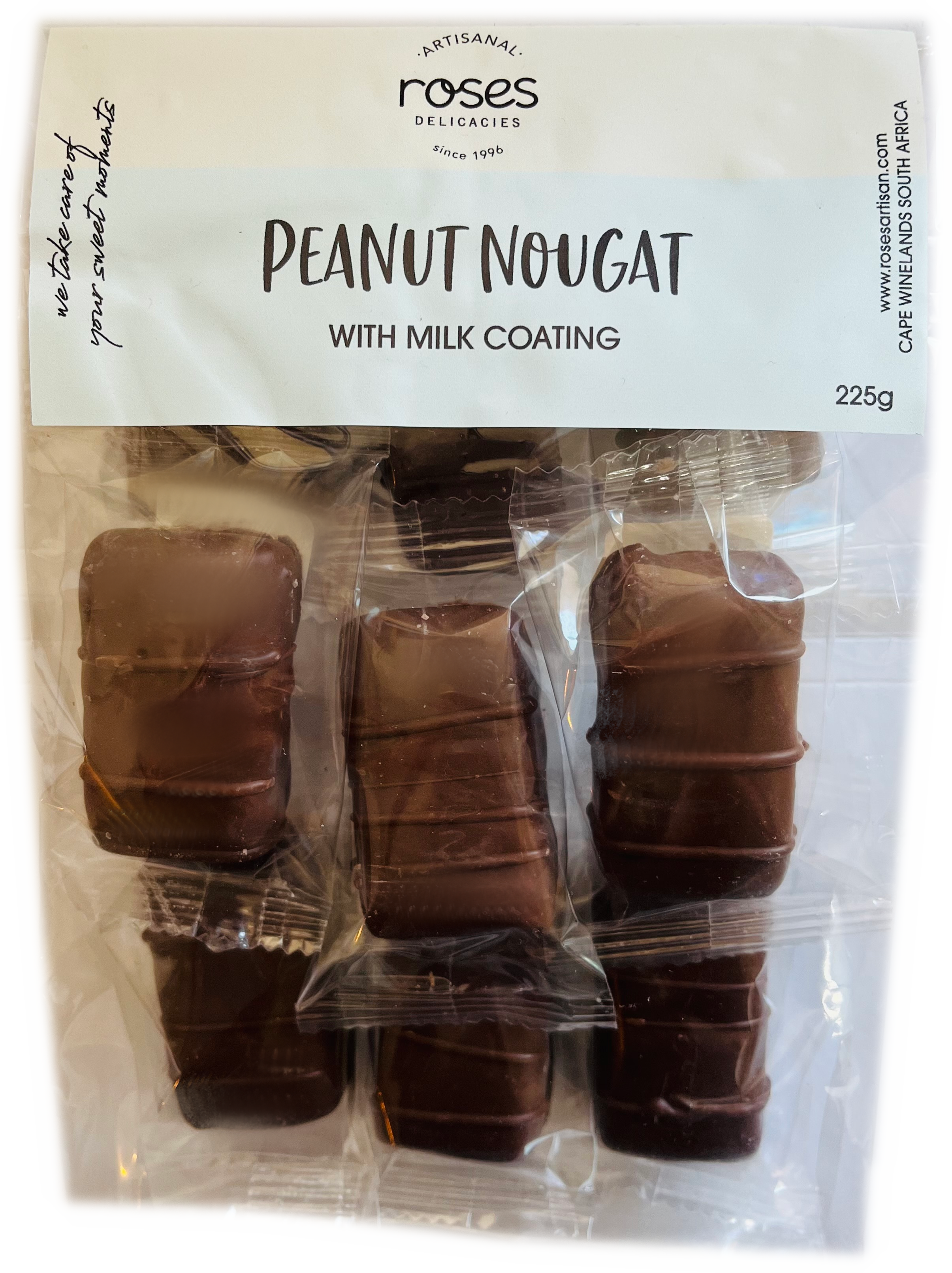 Peanut Nougat in Milk Coating Bag 225g