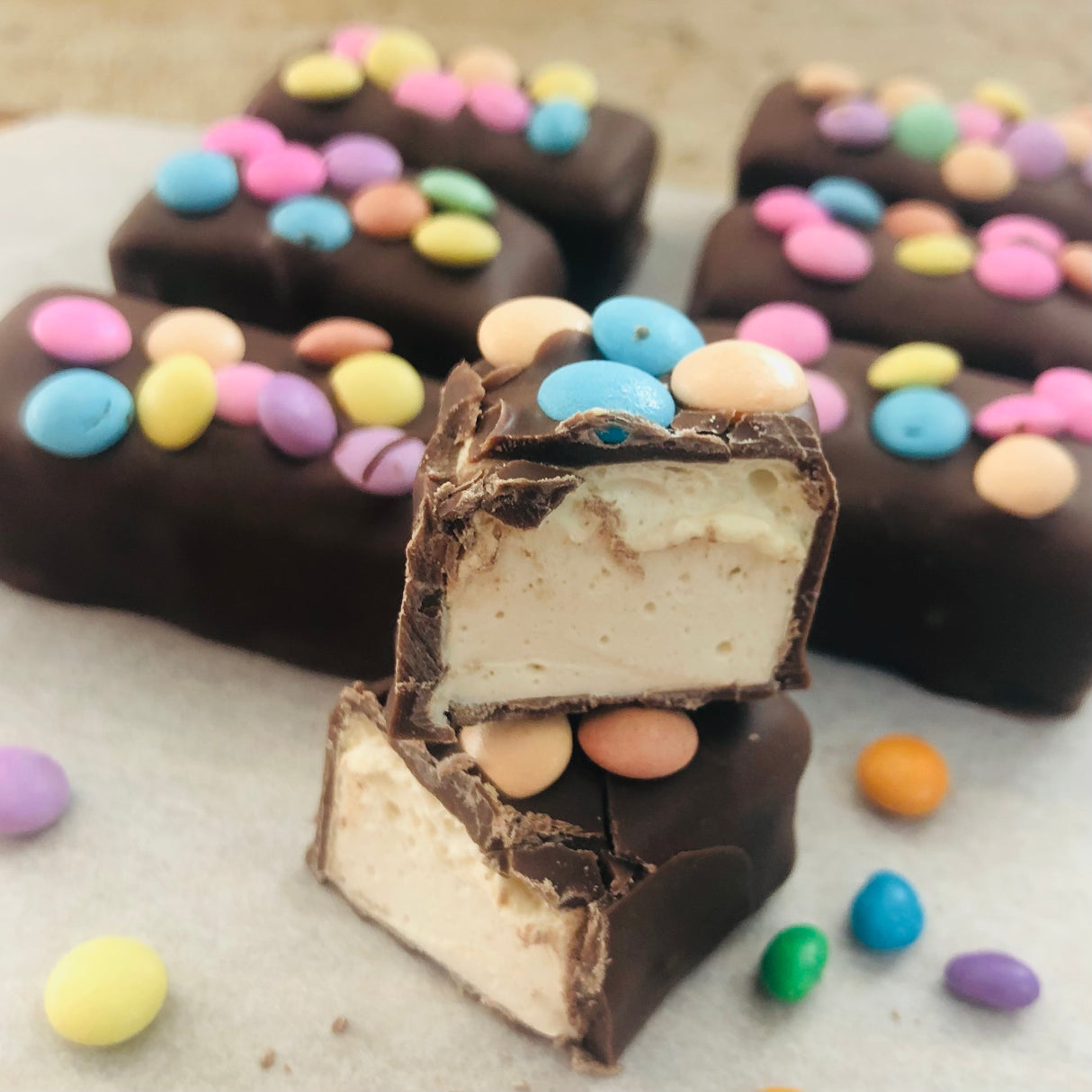 Smartie Mallow in Milk Coating - bag with 6 bites, 120g